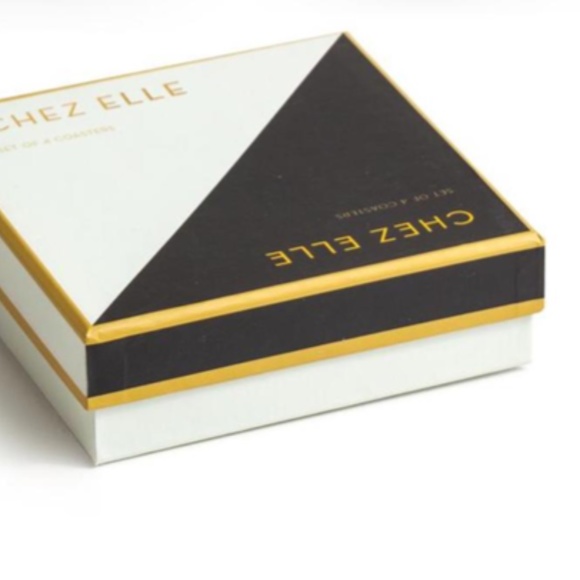 NEW ROSANNA CHEZ ELLE COASTERS SET OF 4 - Picture 3 of 3